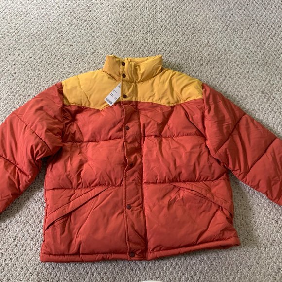 Urban Outfitters Jackets \u0026 Coats | New Urban Outfitters Without Walls Western Puffer Jacket XL | Color: Orange/Yellow | Size: XL | Racheldimz's Closet